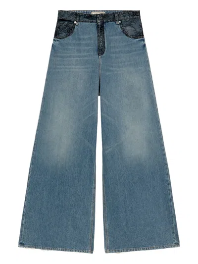 Blumarine Lace-trim Jeans