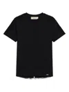 Blumarine Lace-trim T-shirt In Black