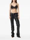 Blumarine Lace-trimmed Bra Top In Black