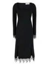 Blumarine Stretch Jersey Dress Square Neckline