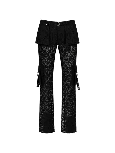 Blumarine Lace Trousers In Black