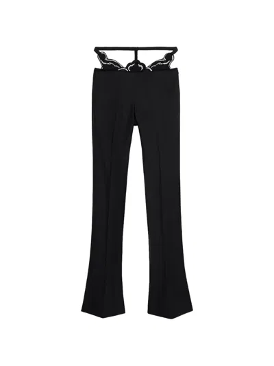 Blumarine Lace Trousers In Black