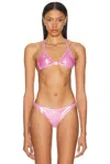 Blumarine Laminated Bikini Top