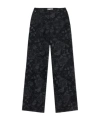 Blumarine Laser-print Denim Trousers In Black