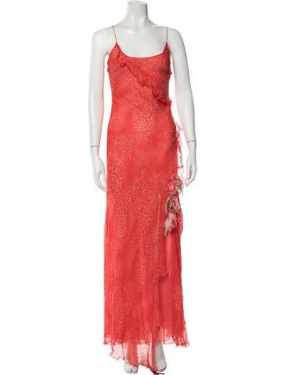 Pre-owned Blumarine Late 1990's - Early 2000's Long Dress In Pink