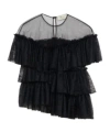 Blumarine Layered Blouse In Black