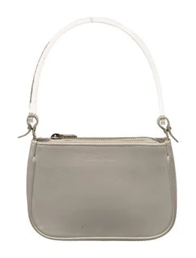 Pre-owned Blumarine Leather Shoulder Bag In White