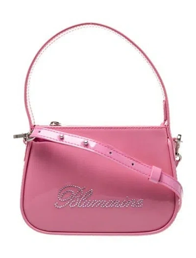 Pre-owned Blumarine Leather Top Handle Bag In Pink