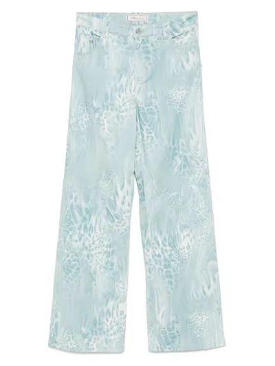 BLUMARINE LEOPARD-PRINT JEANS