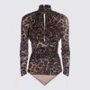 Blumarine Leopard Top In Animal Print