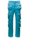 Blumarine Cargo Raso In Light Blue