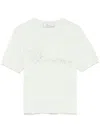 Blumarine Logo-appliqué T-shirt In Green