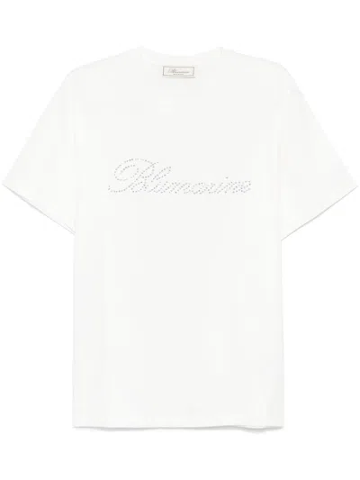 BLUMARINE LOGO-APPLIQUÉ T-SHIRT