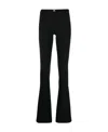 Blumarine Buckle-detail Flared Trousers In Black
