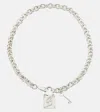 Blumarine Logo Chainlink Choker In Silver