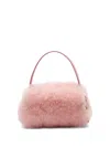 Blumarine Logo-charm Faux-fur Bag