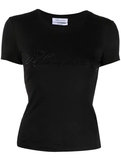 BLUMARINE BLUMARINE LOGO COTTON T-SHIRT