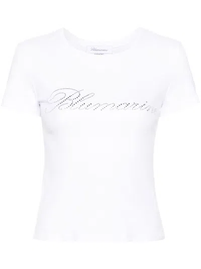 BLUMARINE BLUMARINE LOGO COTTON T-SHIRT