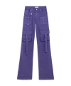 Blumarine Logo Denim Trousers In Blue