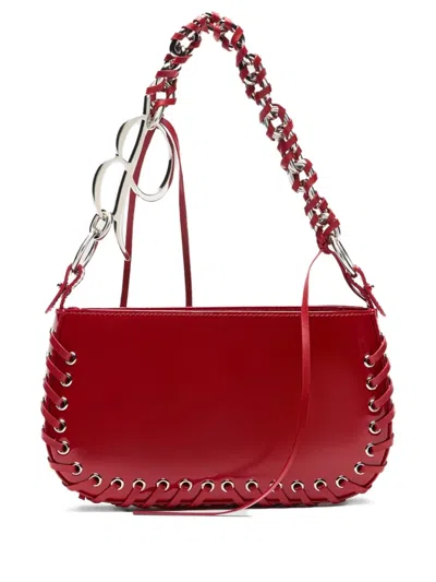Blumarine Logo-detail Shoulder Bag In Red