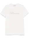 Blumarine Logo-embellished T-shirt In White