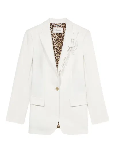 Blumarine Logo-embroidered Blazer