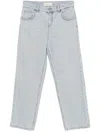 Blumarine Logo-embroidered Jeans In Blue