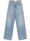 Blumarine Logo-embroidered Jeans In Blue
