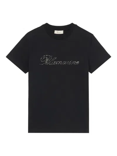 Blumarine Logo-embroidered T-shirt