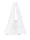 Blumarine Logo-embroidered Tote Bag In White