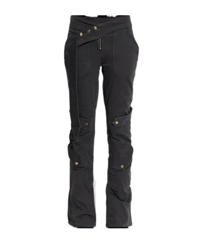 Blumarine Logo Jeans In Black
