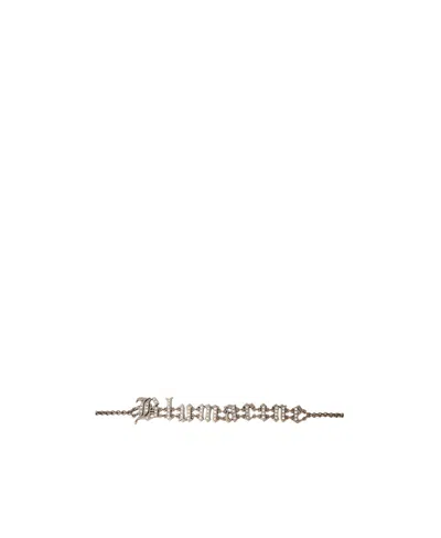 Blumarine Logo Embellished Belt In Gold