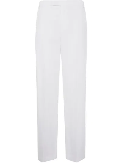 Blumarine Logo-lettering Trousers In White