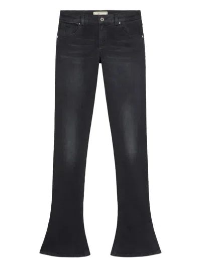 Blumarine Logo-patch Jeans In Black