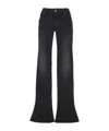 Blumarine Logo-patch Jeans In Black