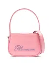 Blumarine Patent Leather Logo Handbag In Pink