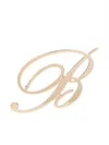 Blumarine Logo-plaque Earring In Gold