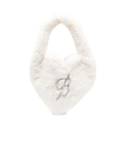 BLUMARINE BLUMARINE LOGO PLAQUE HEART-SHAPE SHOULDER BAG