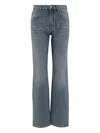 Blumarine Washed Effect Jeans In Blue