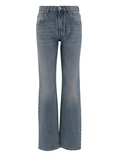 BLUMARINE LOGO-PRINT JEANS