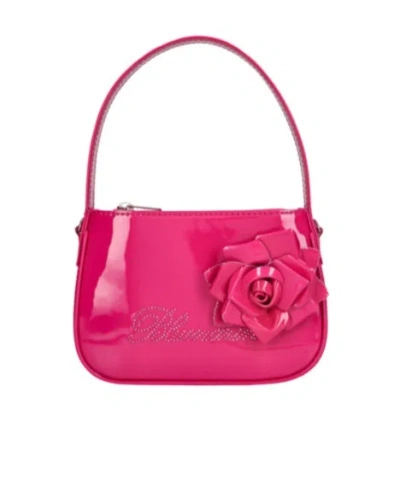 Blumarine Logo Shoulder Bag In Pink