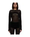 Blumarine Logo Sweater In Black