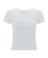 Blumarine Women Logo Cotton T-shirt In White