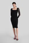 Blumarine Long Dress In Black