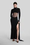 Blumarine Long Dress In Black