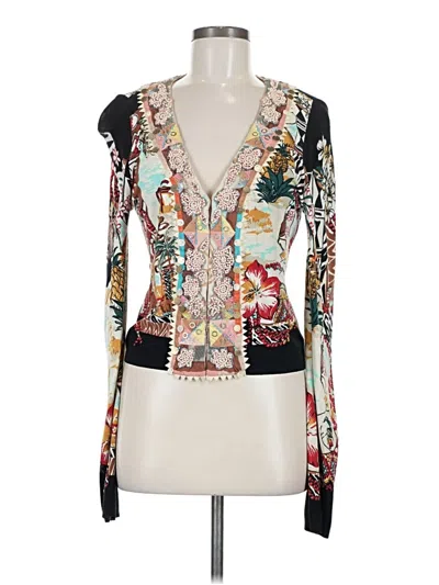 Pre-owned Blumarine Long Sleeve Blouse In Black