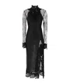 Blumarine Long Sleeve Dress In Black