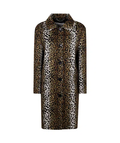 BLUMARINE BLUMARINE PATTERNED BUTTON-UP COAT