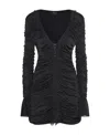 Blumarine Long Sleeved Dress In Black