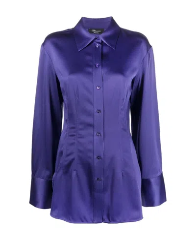BLUMARINE LONG-SLEEVED FITTED SHIRT